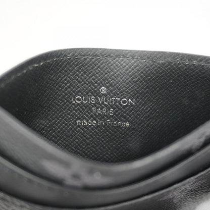 Louis Vuitton Card Case Monogram Eclipse Holder Double Black — view 4