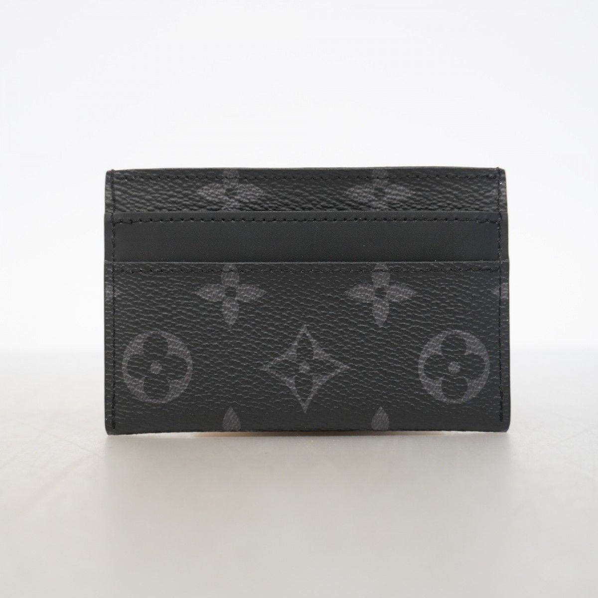 Louis Vuitton Card Case Monogram Eclipse Holder Double Black — view 7