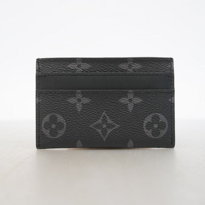 Louis Vuitton Card Case Monogram Eclipse Holder Double Black — view 7