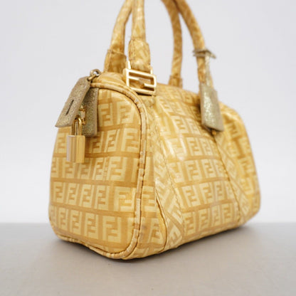 Fendi Handbag Coatingcanvas Yellow Gold — view 2