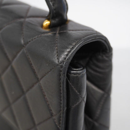 Chanel Handbag Quilted Lambskin Black Gold — view 7