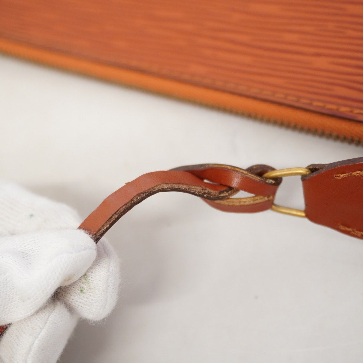 Louis Vuitton Pouch Epi Pochette Soir Brown — view 7