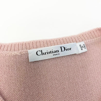 Dior Bijou Knit Top Pink Cashmere Sweater — view 7