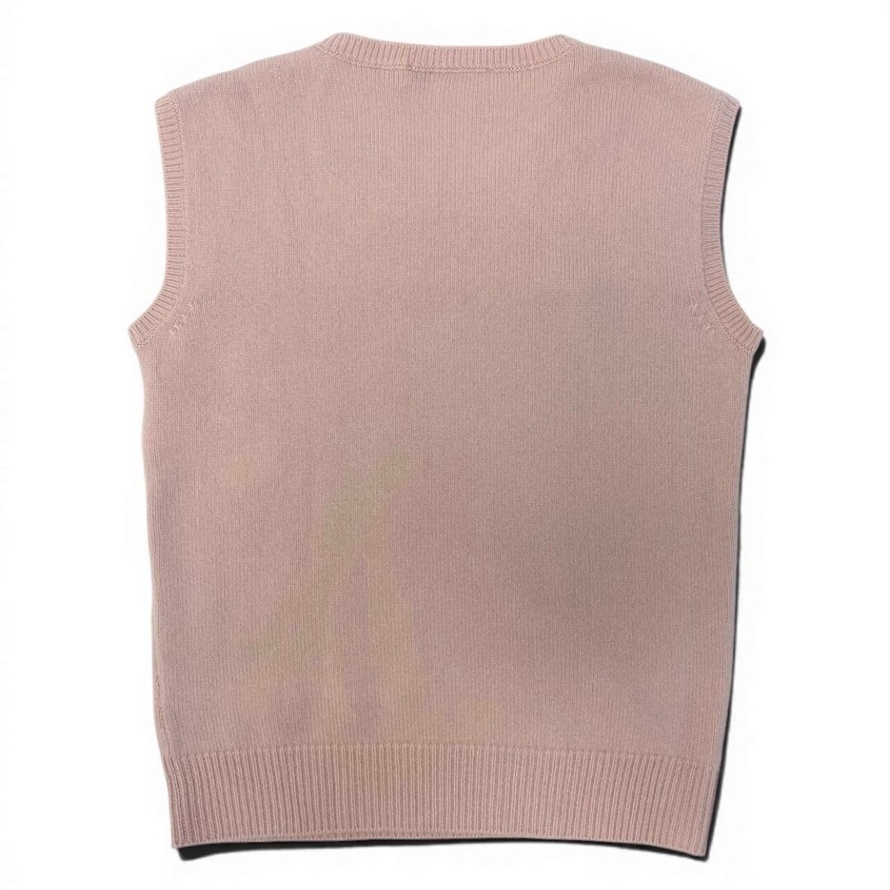Dior Bijou Knit Top Pink Cashmere Sweater — view 3