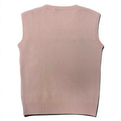 Dior Bijou Knit Top Pink Cashmere Sweater — view 3