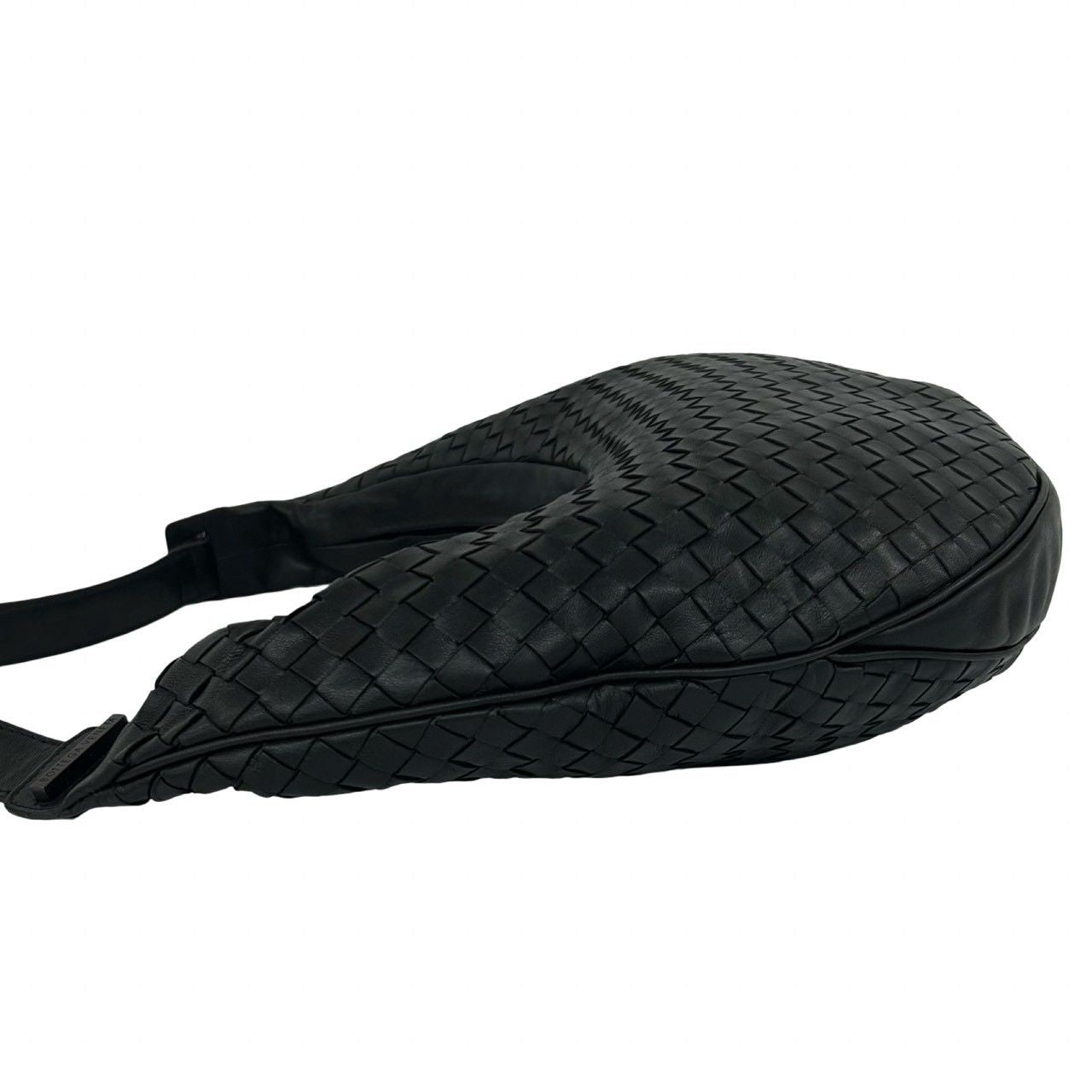 Bottega Veneta Intretchart Leather Shoulder Bag Tote Black — view 5