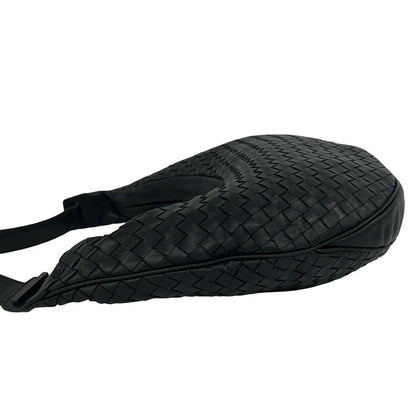 Bottega Veneta Intretchart Leather Shoulder Bag Tote Black — view 5