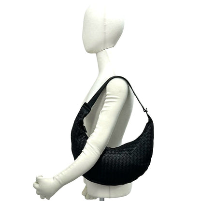 Bottega Veneta Intretchart Leather Shoulder Bag Tote Black — view 2