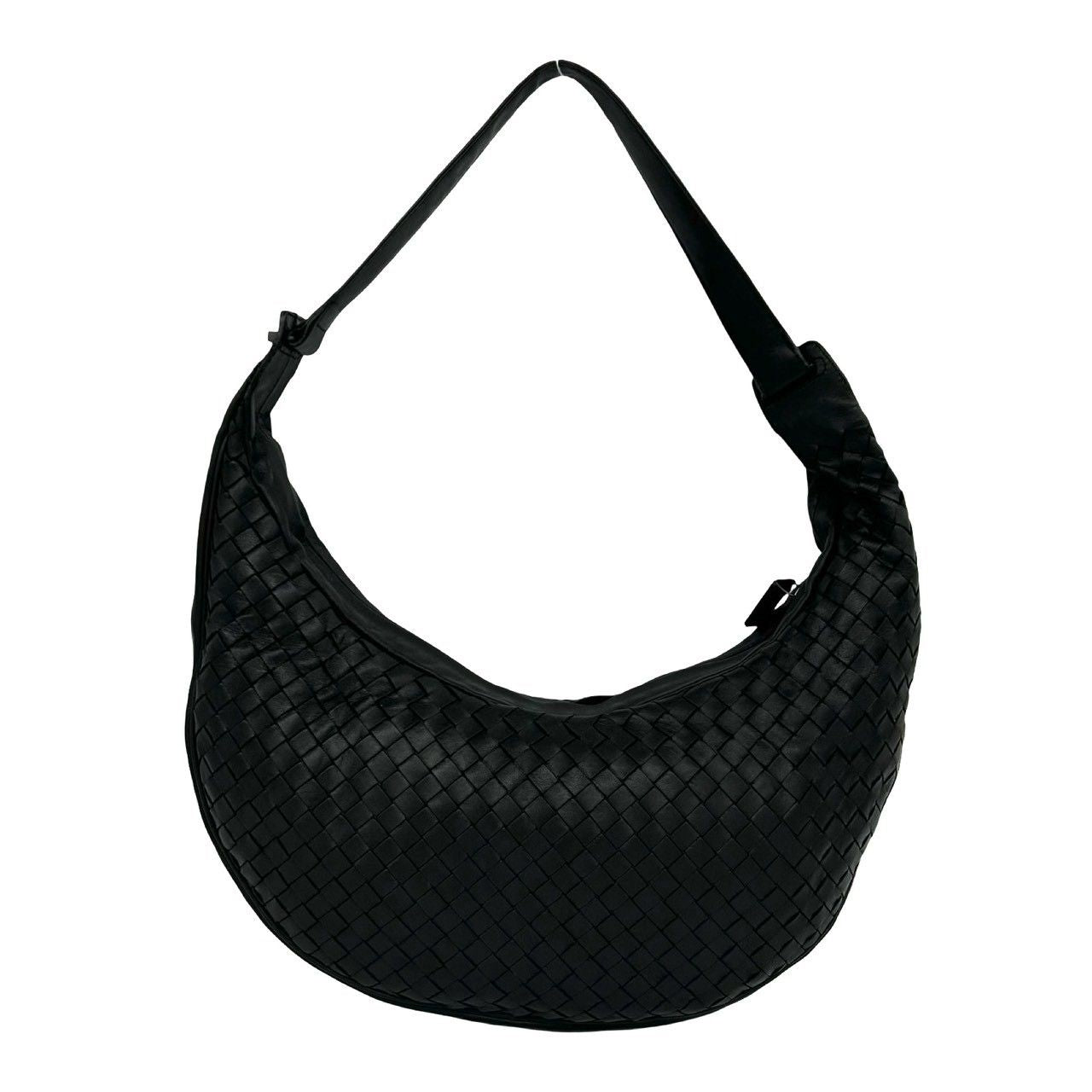 Bottega Veneta Intretchart Leather Shoulder Bag Tote Black — view 3