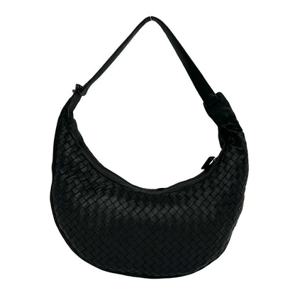 Bottega Veneta Intretchart Leather Shoulder Bag Tote Black — view 3