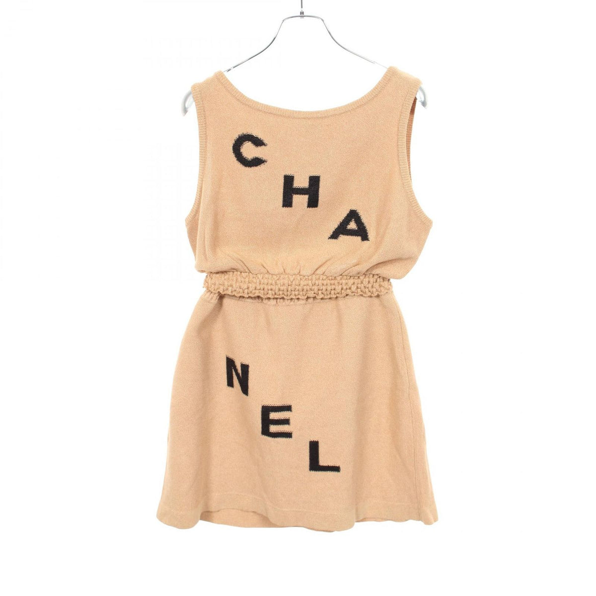 Chanel Set Logo Knit Tank Top Skirt