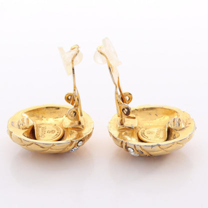 Chanel Earrings Quilted Circle Stone — view 7