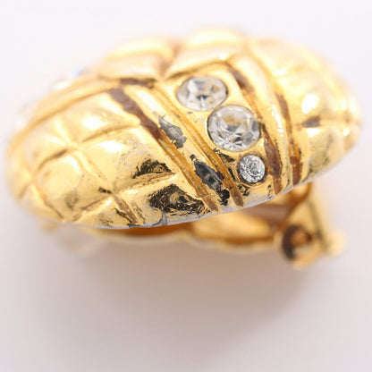 Chanel Earrings Quilted Circle Stone — view 8