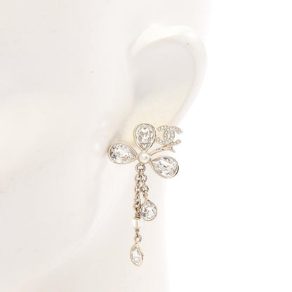 Chanel Earrings CC Logo Flower Drop Gold — view 4