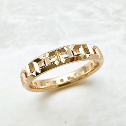 Tiffany & Co T True Narrow Pink Gold Ring — view 2
