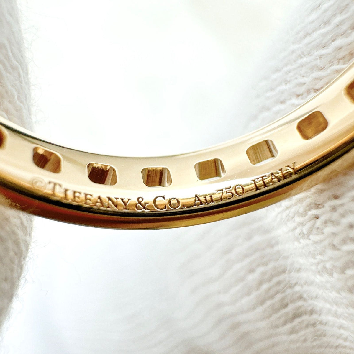 Tiffany & Co T True Narrow Pink Gold Ring — view 5