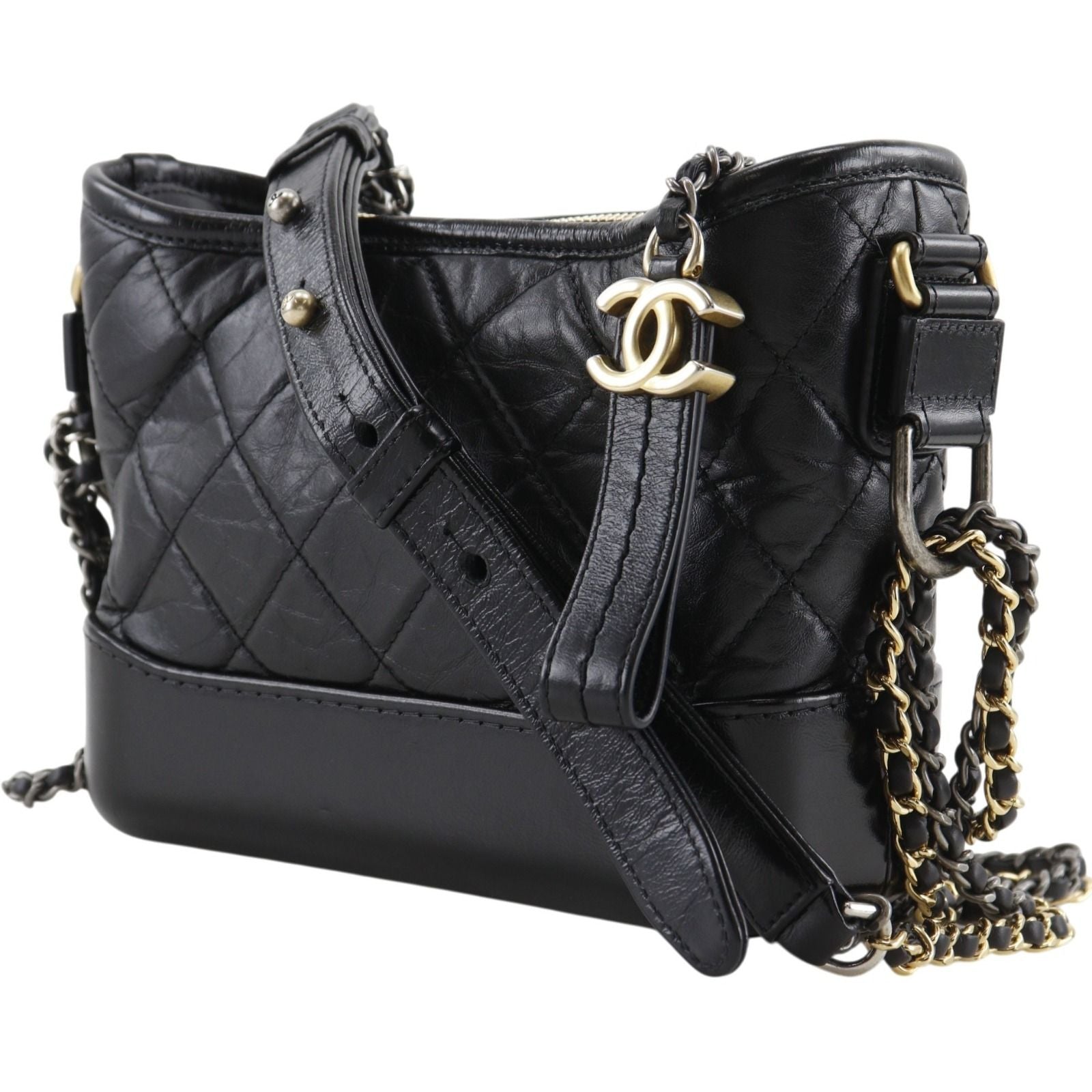 Chanel Gabriel Hobo Small Chain Shoulder Calf Black — view 2