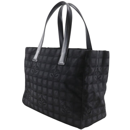 Chanel New Travel Line Tote MM Nylon Canvas Black — view 2