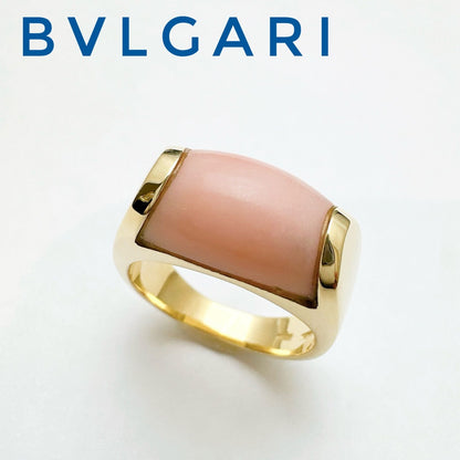 Bvlgari Tronquet Coral Yellow Gold Ring