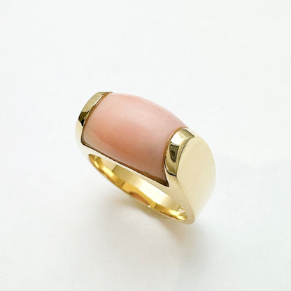 Bvlgari Tronquet Coral Yellow Gold Ring — view 4