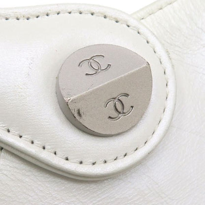 Chanel Quilted Clutch White — view 6
