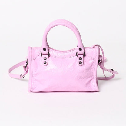 Balenciaga le City Bag Nano le 2-Way Bag Arena Lambskin Pink — view 2