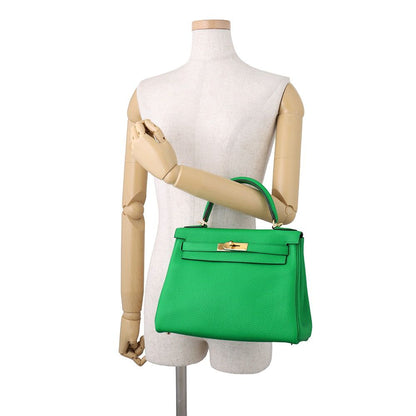 Hermes Handbag Kelly 28 Retourne Bamboo Gold Togo 2-Way — view 4
