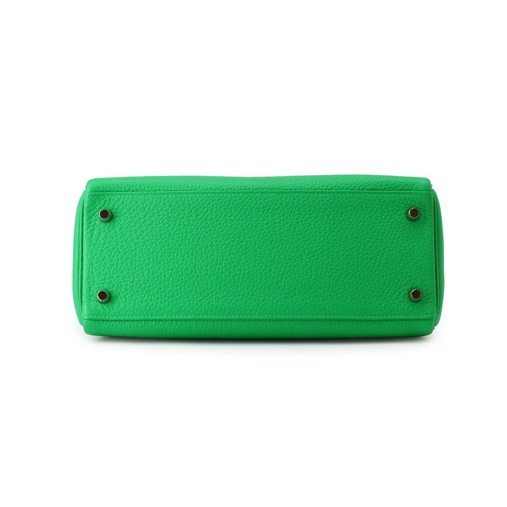 Hermes Handbag Kelly 28 Retourne Bamboo Gold Togo 2-Way — view 3