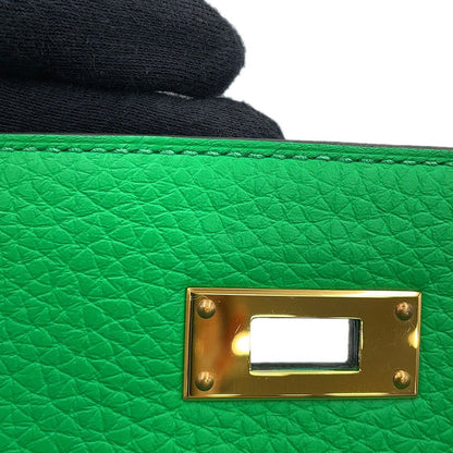 Hermes Handbag Kelly 28 Retourne Bamboo Gold Togo 2-Way — view 8