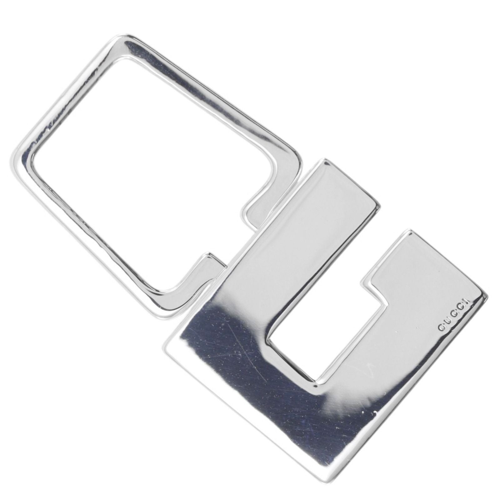 Gucci Logo Key Ring 925 Sterling Silver Key Holder