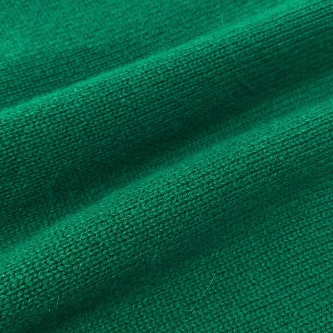 Hermes Logo Green Cashmere Long Cardigan — view 8