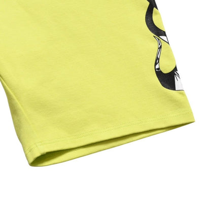 Chrome Hearts Matty Boy Link Biker Shorts Lime Green Cotton — view 4