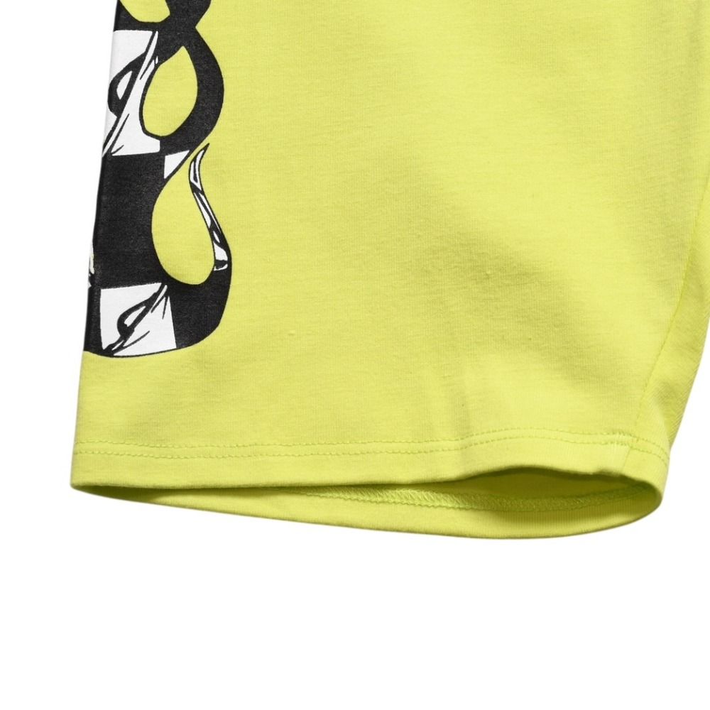 Chrome Hearts Matty Boy Link Biker Shorts Lime Green Cotton — view 5