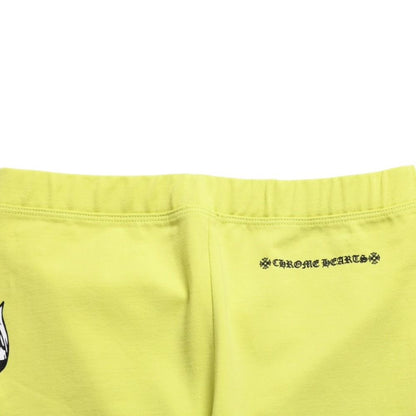 Chrome Hearts Matty Boy Link Biker Shorts Lime Green Cotton — view 3