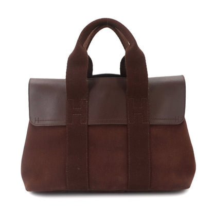 Hermes Valparaiso PM Hand Bag Toilet Blanc Leather Havana Silver — view 3