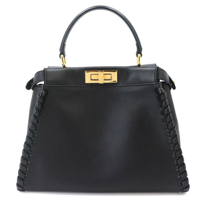 Fendi Peekaboo 2-Way Bag Leather Nero Black Braided — view 3