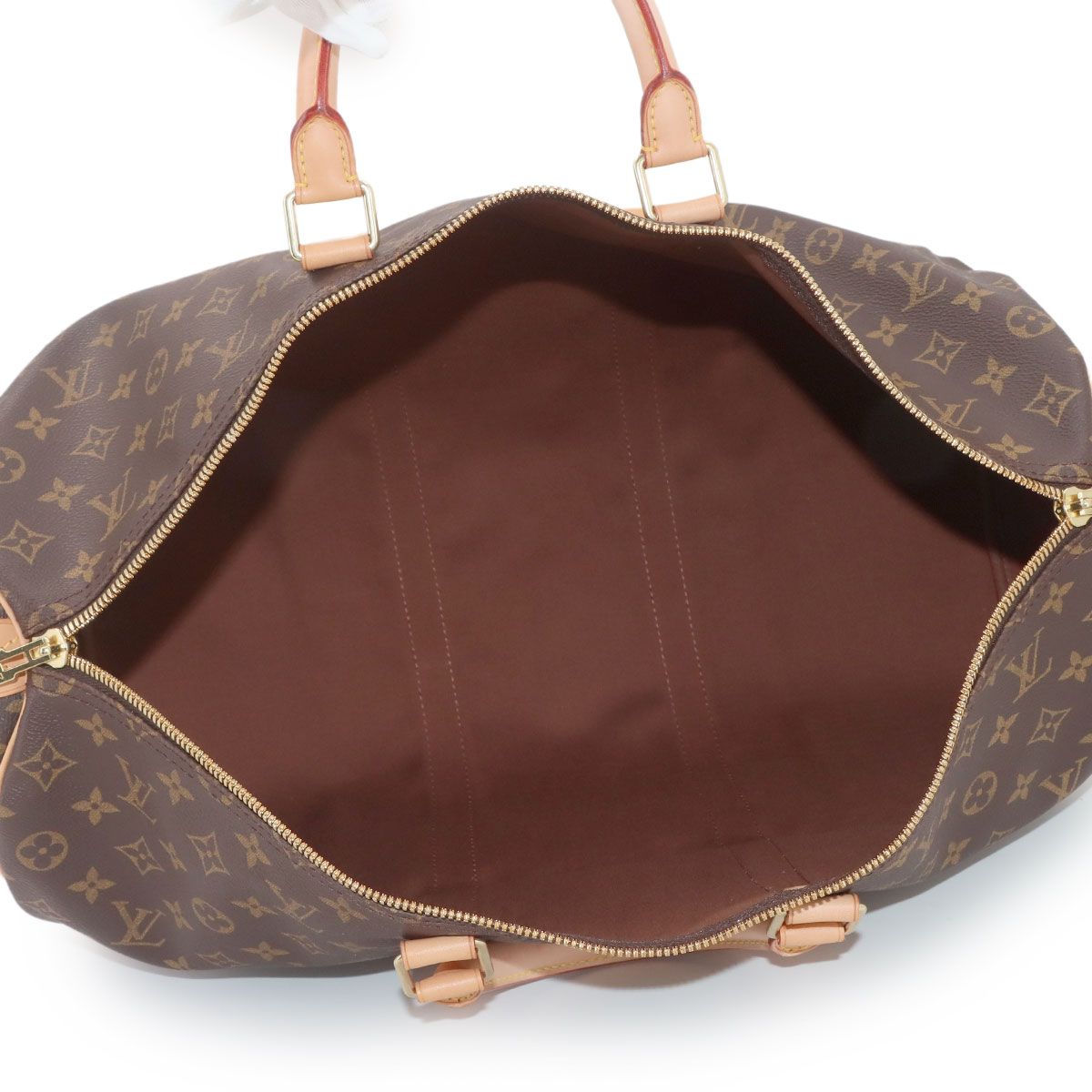 Louis Vuitton Monogram Keepall 50 Boston Bag Brown — view 6