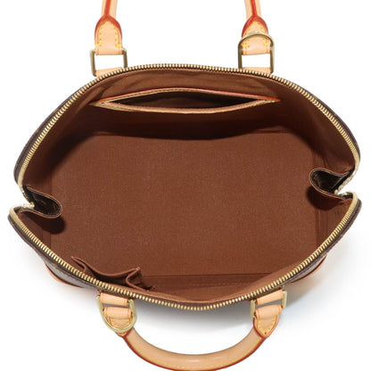 Louis Vuitton Monogram Alma Hand Bag Brown Gold PM — view 7