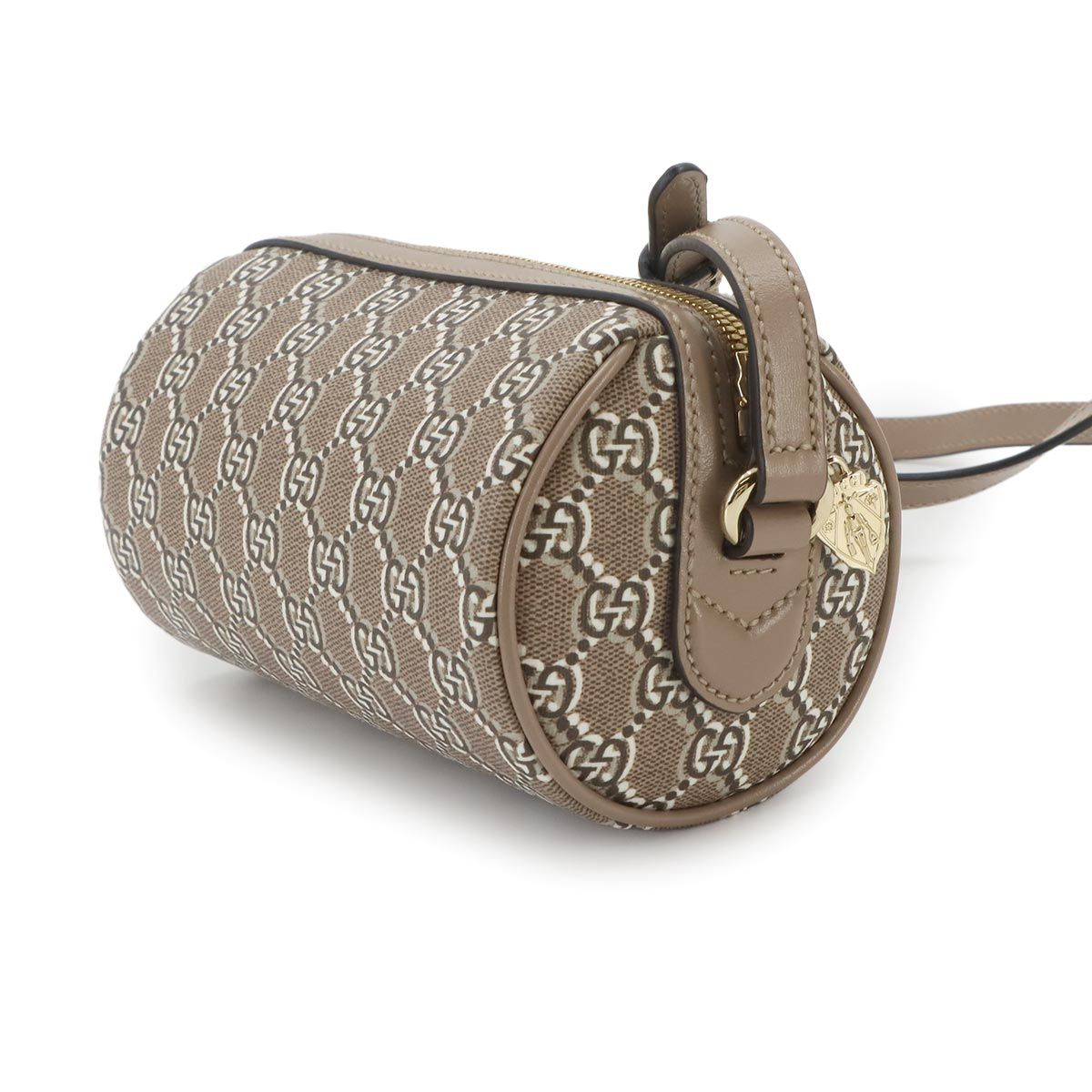 Gucci GG Shadow Shoulder Bag Supremecanvas Leather Beige — view 4