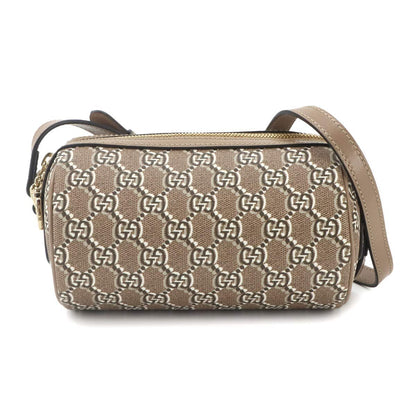 Gucci GG Shadow Shoulder Bag Supremecanvas Leather Beige — view 3