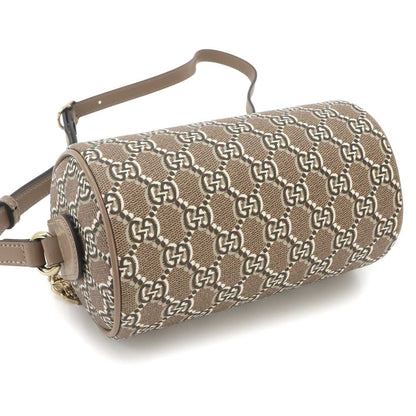 Gucci GG Shadow Shoulder Bag Supremecanvas Leather Beige — view 5