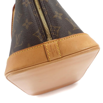 Louis Vuitton Monogram Alma Hand Bag Brown Gold — view 8