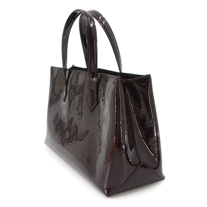 Louis Vuitton PM Monogram Vernis Hand Bag Leather Amarante — view 4