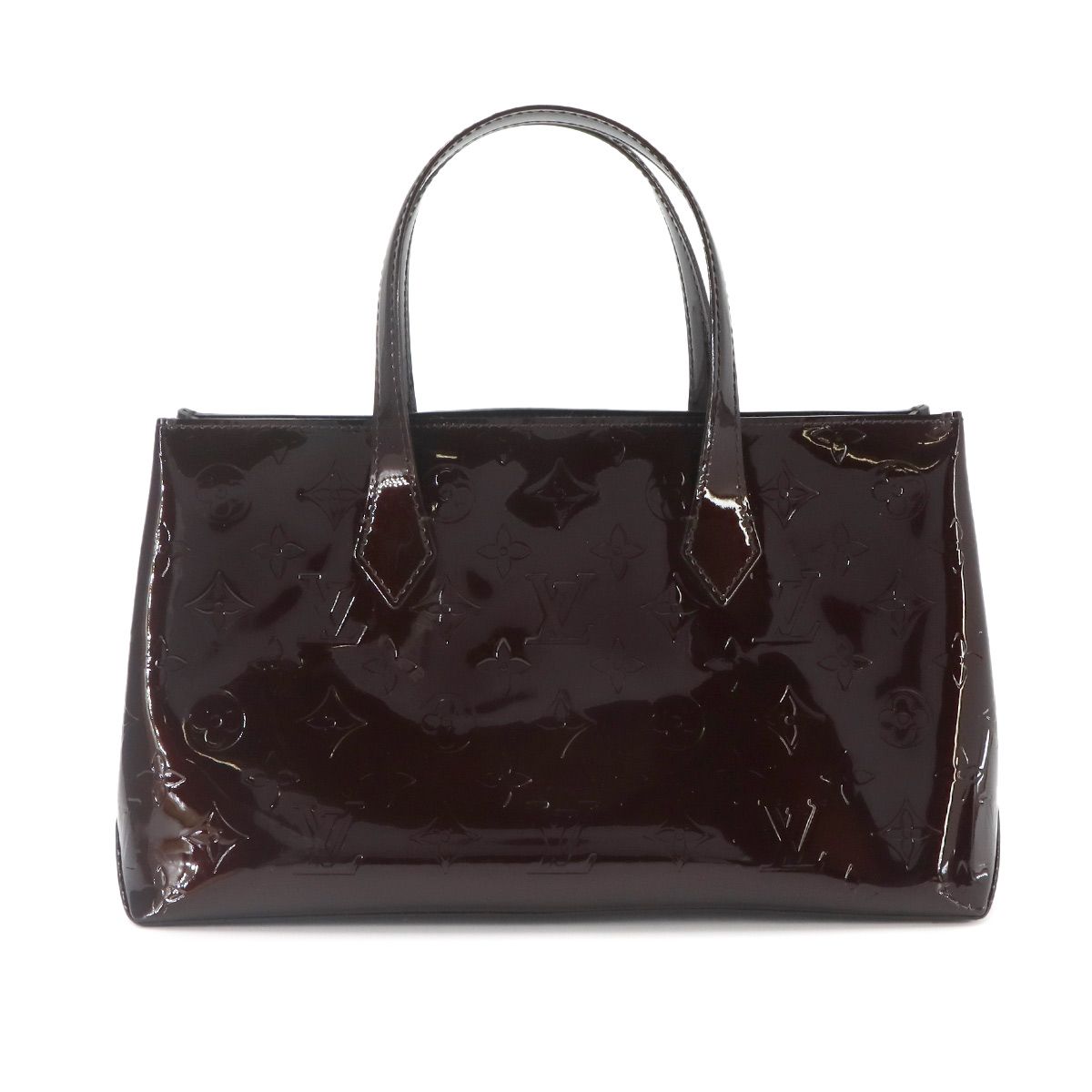 Louis Vuitton PM Monogram Vernis Hand Bag Leather Amarante — view 3