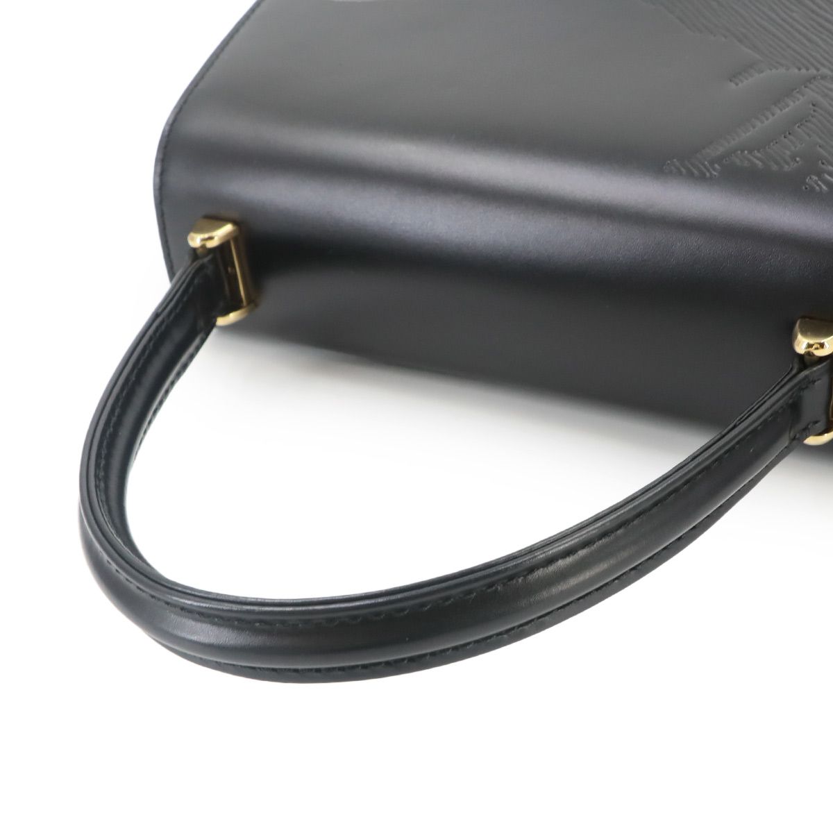 Louis Vuitton Opera Athens Hand Bag Leather Noir Black Gold — view 5