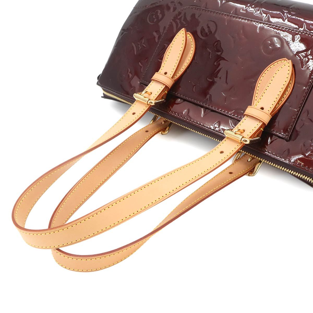 Louis Vuitton Monogram Vernis Shoulder Bag Leather Amarante — view 5