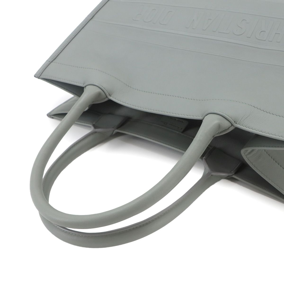Dior Book Tote Leather Gray — view 5