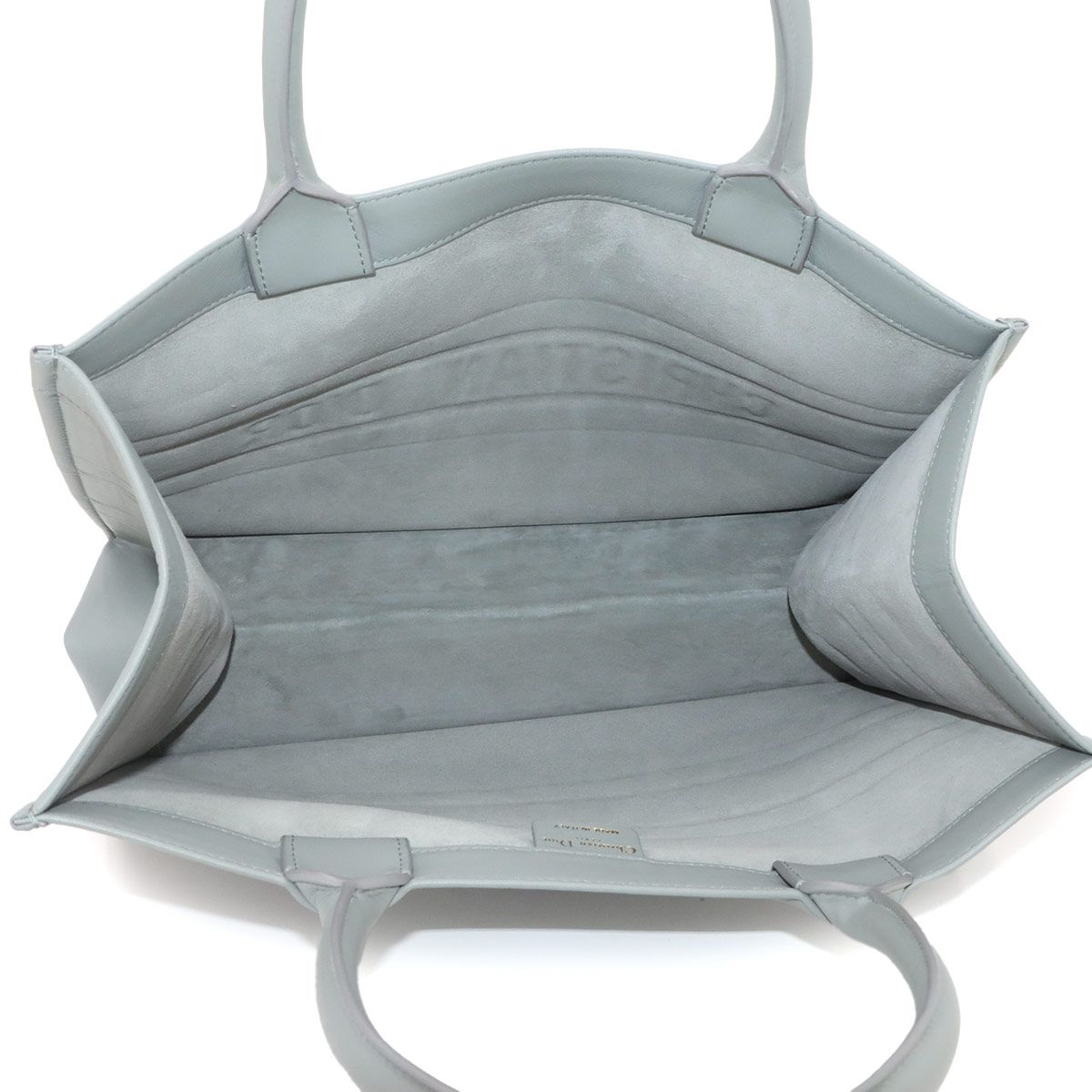 Dior Book Tote Leather Gray — view 6
