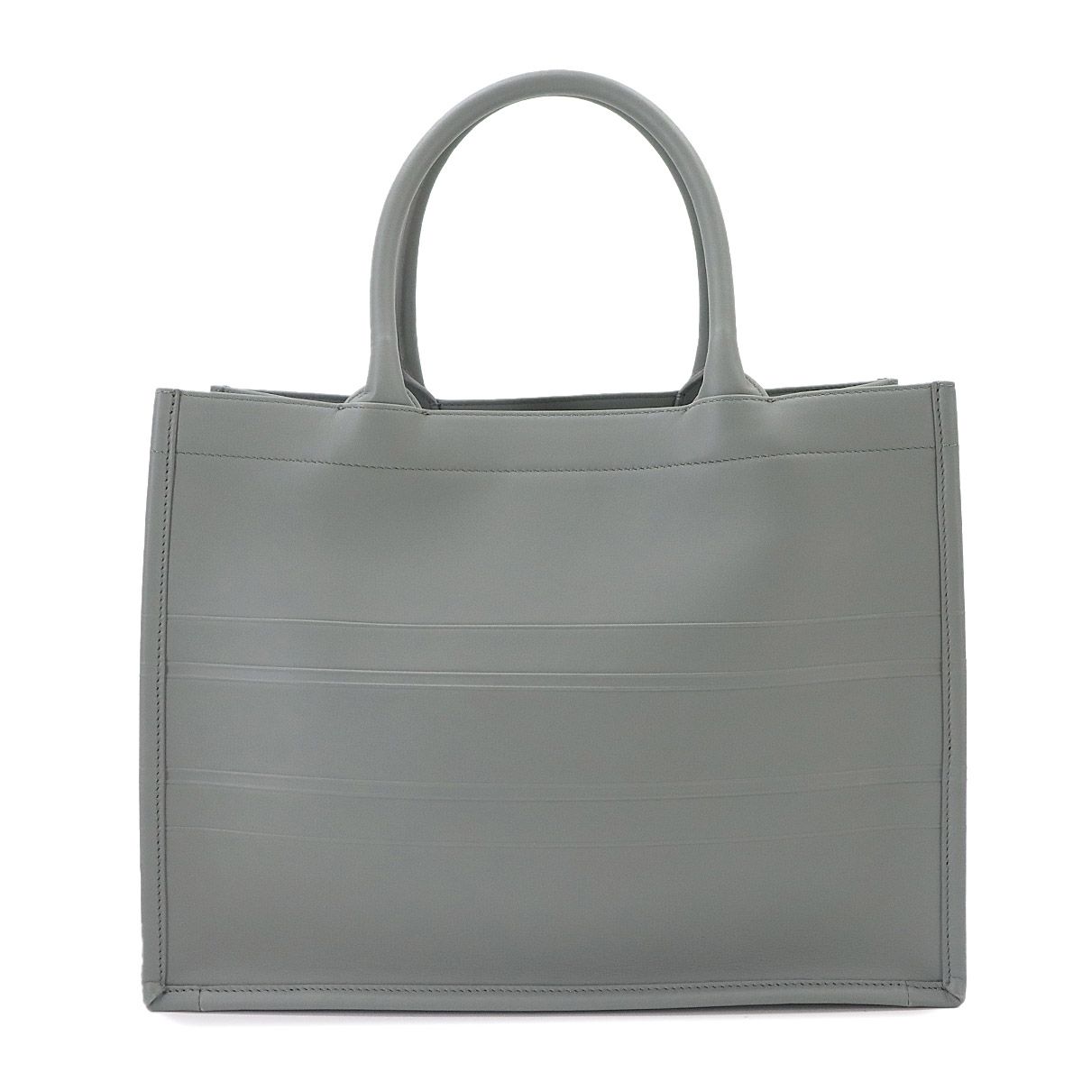 Dior Book Tote Leather Gray — view 2