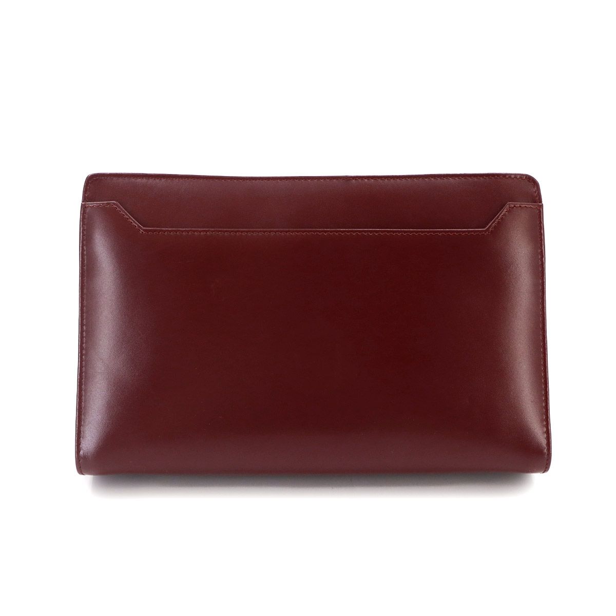 Cartier Must Line Clutch Second Bordeaux Leather Gold — view 3